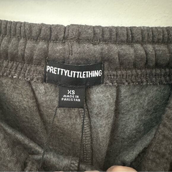 PrettyLittleThing Charcoal High Waist Joggers XS - Picture 4 of 4